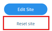 Reset site button