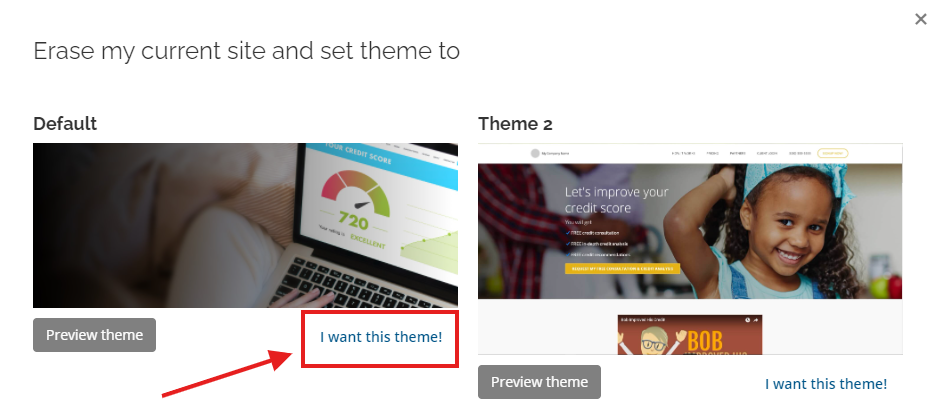 I want this theme button